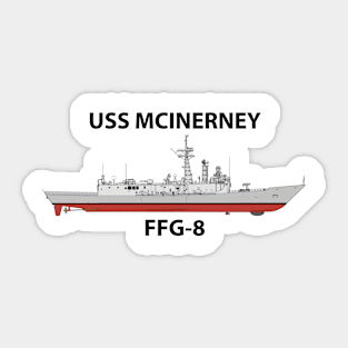 USS MCINERENEY - FFG-8 OH PERRY CLASS Sticker